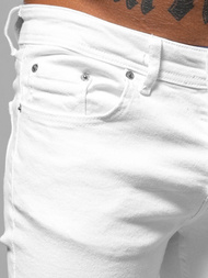 Férfi Farmer Nadrág Fehér OZONEE E/5391/01