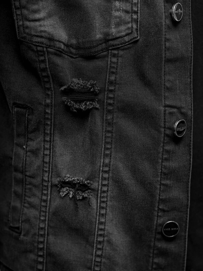 Férfi farmer dzseki fekete OZONEE NB/MJ506NZ