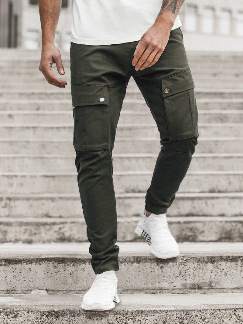 Férfi nadrág jogger Zöld OZONEE A/1003