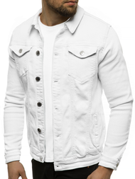 Férfi farmer dzseki fehér OZONEE G/620