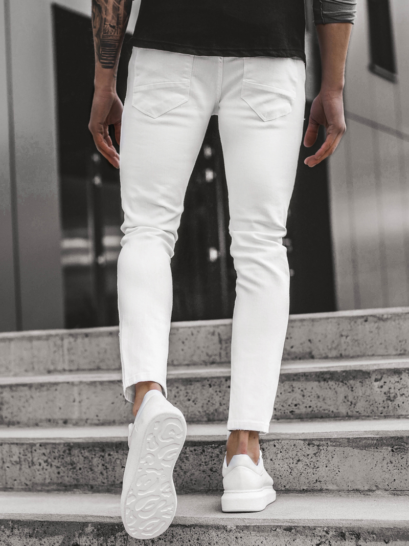 Férfi farmer nadrág Fehér OZONEE B/55118