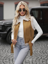 Női mellény camel OZONEE JS/11Z8238Z