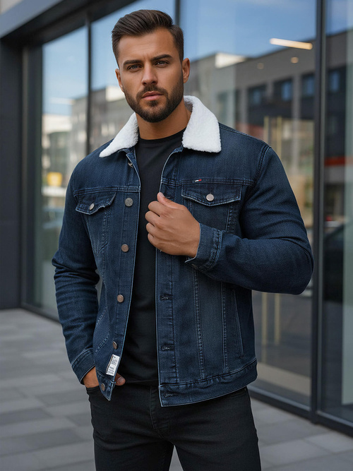 Férfi farmer dzseki SHERPA gránát OZONEE NB/MJ517BSZ