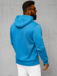 Férfi kapucnis pulóver égkék OZONEE JS/2008Z 