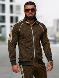 Férfi melegítő együttes sötét-bézs OZONEE O/FF5110AB