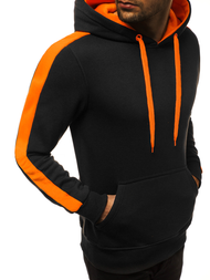 Férfi blúz fekete és narancssárga OZONEE JS/2012