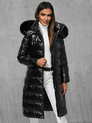 Női téli kabát fekete OZONEE JS/16M9127/392