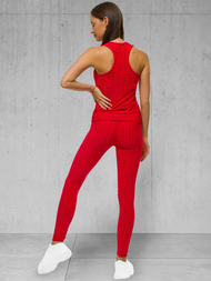 Kétrészes női tréning szett Piros OZONEE JS/YW88037/5