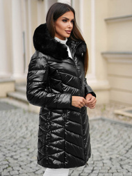 Női téli kabát fekete OZONEE JS/16M9100/392Z