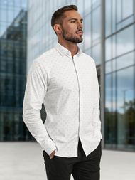 Férfi Ing Fehér OZONEE V/V180