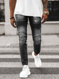 Férfi farmer nadrág fekete OZONEE NB/MP0046NZ