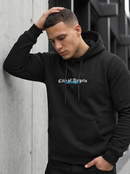 Férfi kapucnis felső fekete OZONEE JS/21B1901/3