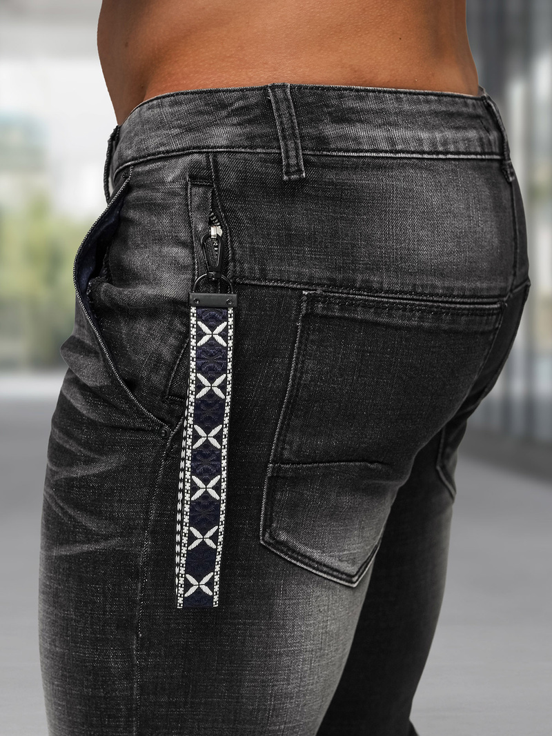 Férfi farmer nadrág fekete OZONEE NB/MP0091N