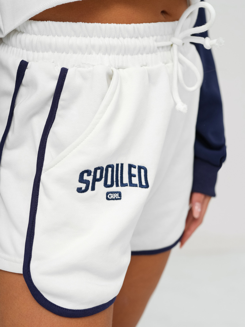 Kétrészes női tréning szett fehér-gránát OZONEE JS/M58631AB