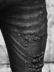 Férfi Farmer Nadrág fekete OZONEE O/MB465