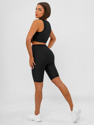 Rövid női leggings fekete OZONEE JS/17K597/3