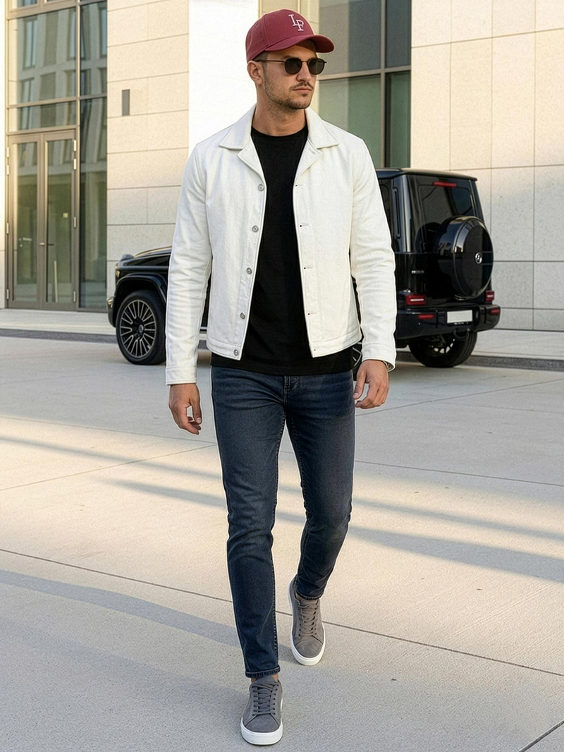 Férfi farmer nadrág sötét-kék OZONEE O/JK2895AZ