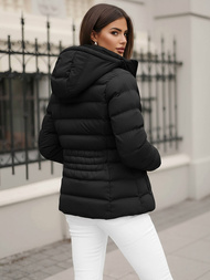 Női téli kabát Fekete OZONEE JS/M769/392Z