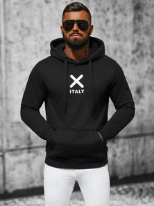 Férfi kapucnis pulóver Fekete OZONEE NB/MF2021