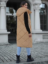 Női Hosszú Mellény Camel OZONEE JS/5M3165/84Z
