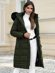 Női téli kabát khaki OZONEE O/W377Z
