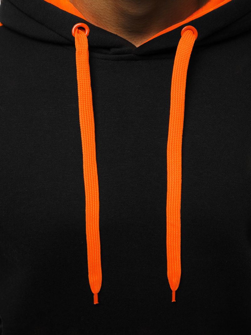 Férfi blúz fekete és narancssárga OZONEE JS/2012