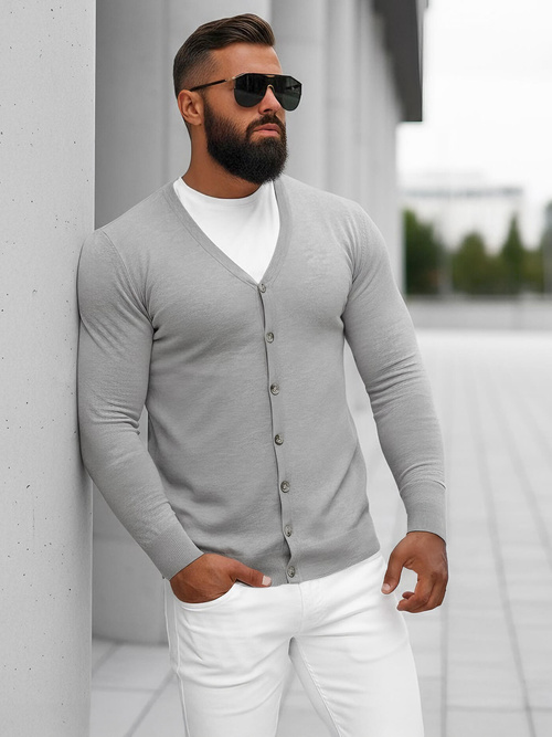 Férfi Pulóver Szürke OZONEE NB/MM6006/2Z