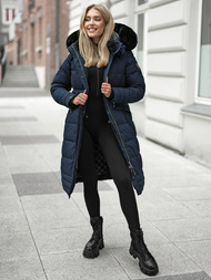 Női téli kabát póló gránát OZONEE O/W377