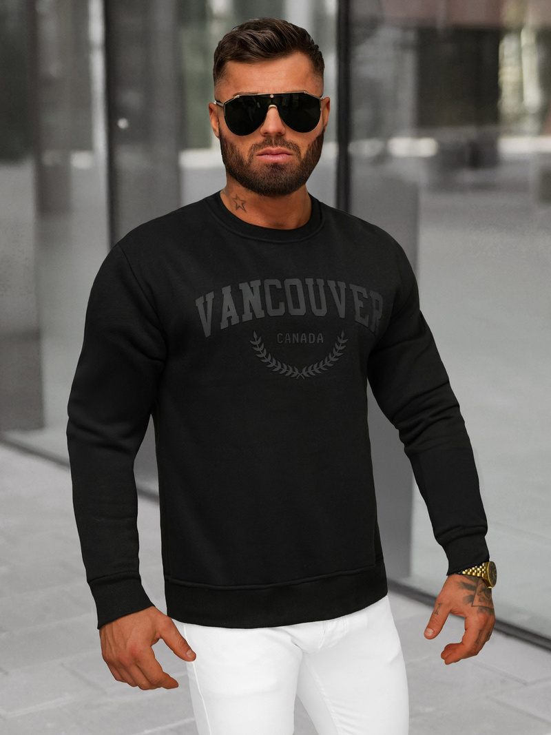 Férfi Melegítő Felső Fekete OZONEE JS/8B1363/3