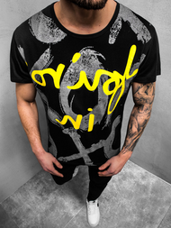 Férfi póló Fekete OZONEE JS/KS1985Z