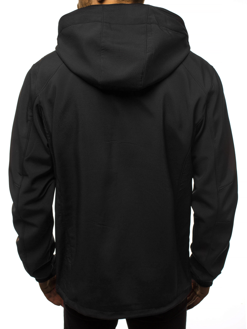 Férfi softshell kabát fekete-sárga OZONEE GE/12266