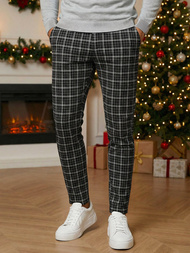 Férfi chino nadrág fekete OZONEE DJ/5515Z