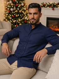 Férfi Ing Gránát OZONEE O/V69Z