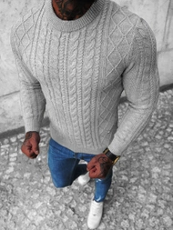 Férfi Pulóver Szürke OZONEE NB/MM6010/2