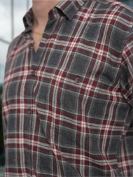 Férfi Ing Bordó OZONEE V/V178Z