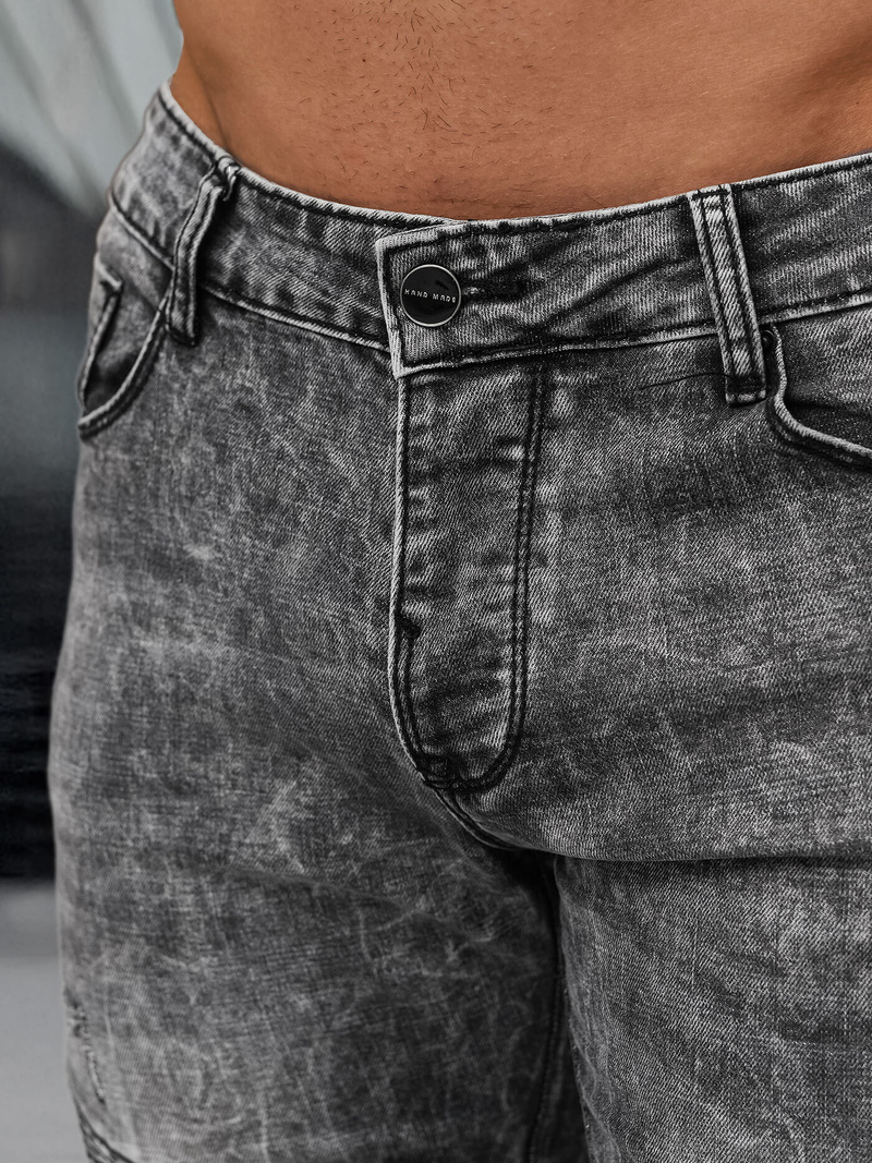 Férfi farmer nadrág fekete OZONEE NB/MP0069NZ