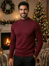 Férfi Pulóver Bordó OZONEE V/V24503Z