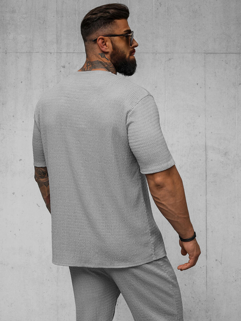 Férfi Póló Szürke OZONEE O/Y960T