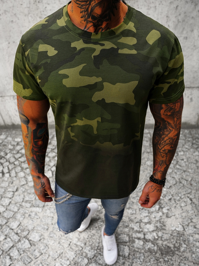 Férfi Póló Zöld OZONEE JS/8T86/29