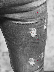 Férfi Farmer Nadrág Grafit OZONEE O/MB459