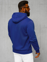 Férfi kapucnis pulóver kobalt OZONEE JS/2008Z