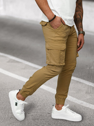 Férfi nadrág chino jogger bézs OZONEE NB/MP0202KZ