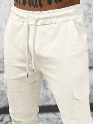 Férfi Chino Nadrág Ekrü OZONEE O/P4051