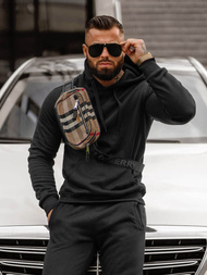 Férfi melegítő együttes Fekete OZONEE JS/68C10381/3Z