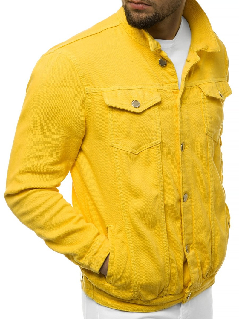 Férfi farmer dzseki sárga OZONEE G/620