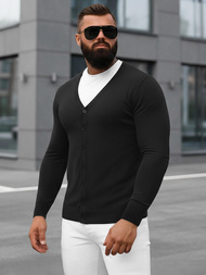 Férfi Pulóver Fekete OZONEE NB/MM6006/4Z