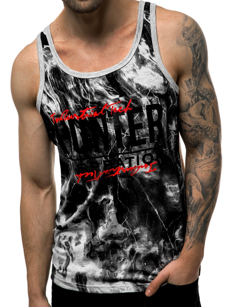 Férfi trikó Szürke OZONEE JS/SS11033