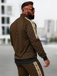 Férfi melegítő együttes sötét-bézs OZONEE O/FF5110AB