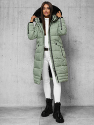 Női téli kabát mentol OZONEE O/W377