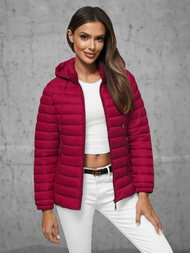 Női Kabát Bordó OZONEE JS/16M9101/06